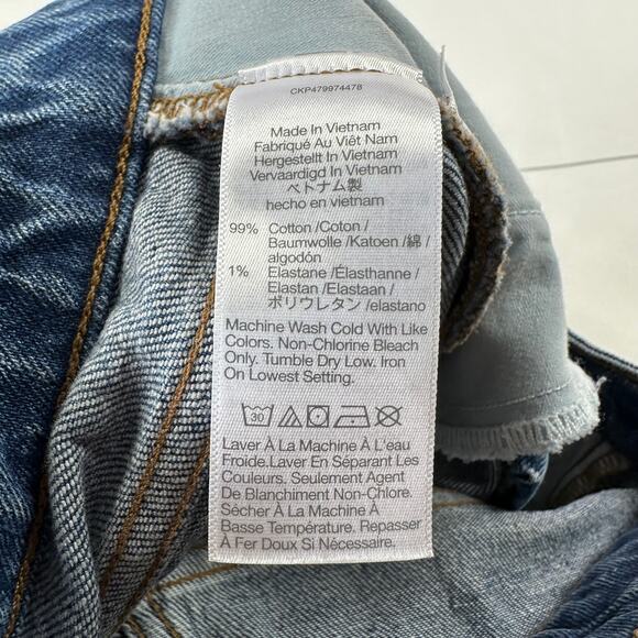 Madewell Jeans Womens 26 Petite Blue Curvy Perfect Vintage Decatur Wash Stretch - Picture 6 of 13